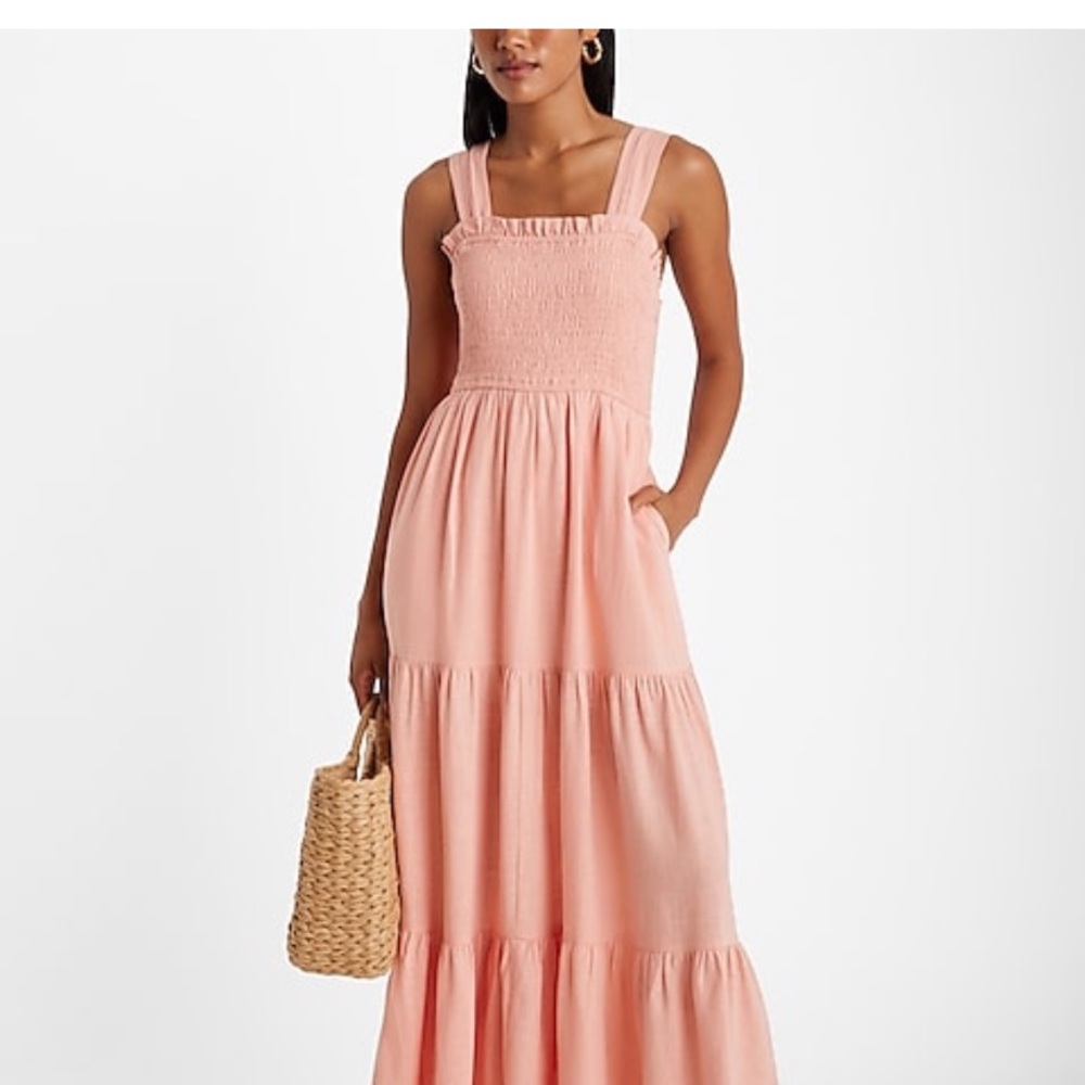 Elegant Pink Maxi Dress